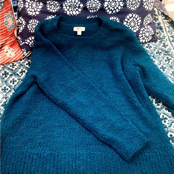 Turquoise Popcorn Sweater - Picture 5 of 5